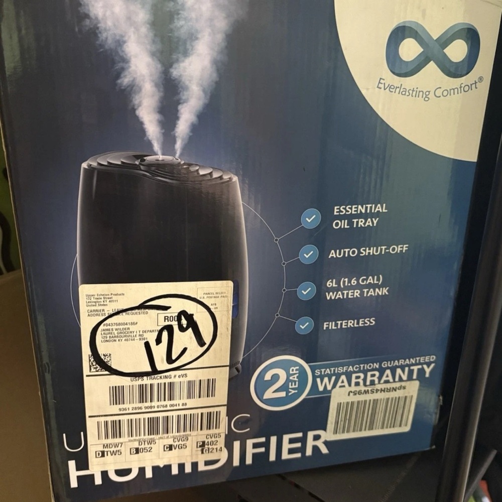 Black Ultrasonic Humidifier